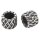 Braided Bead Edelstahl - Großlochperle geflochten