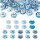 Bead-Box Lagoon Harzperlen Blau mit Glitzer Grossloch