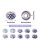 Bead-Box Ambition Harzperlen Flieder mit Glitzer Grossloch