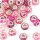 Bead-Box Elegance Harzperlen Flamingo mit Glitzer Grossloch