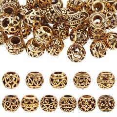 Bead-Box Prestige Metallperlen Antik Gold Grossloch Set