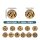 Bead-Box Prestige Metallperlen Antik Gold Grossloch Set