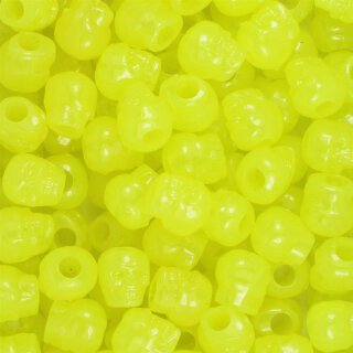10er Set - Zombie Skulls glossy yellow