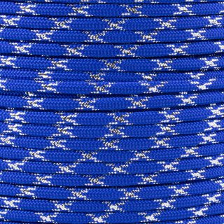 Paracord Typ 3 electric blue / silver metal x