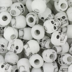 10er Set - Zombie Skulls grey