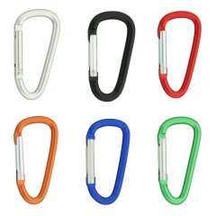 Schlüsselkarabiner Aluminium 57 mm D-Form