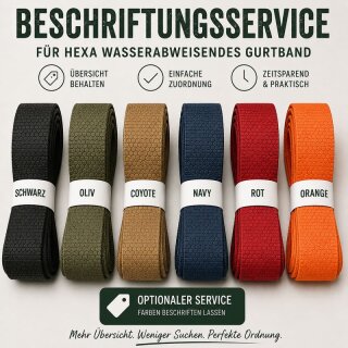 Beschriftungsservice für HEXA