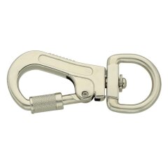 Leinenkarabiner mit Bajonettverschluss vernickelt