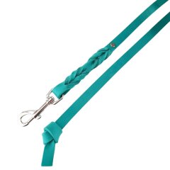 Fettleder-Leine Luvin, Aquamarine