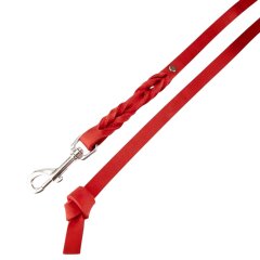 Fettleder-Leine Luvin, Rot