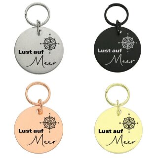Runder Anhänger Lust auf Meer