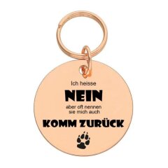 Runder Anh&auml;nger Ich heisse Nein