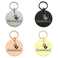 Runder Anhänger Hundemensch
