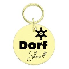 Runder Anh&auml;nger Dorf Sheriff