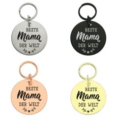 Runder Anhänger Beste Mama auf der Welt