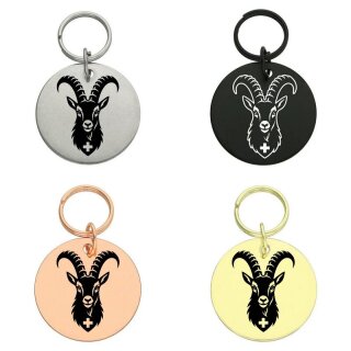 Runder Anhänger Steinbock