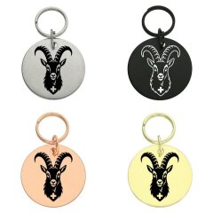 Runder Anhänger Steinbock