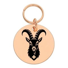Runder Anh&auml;nger Steinbock
