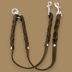 Fettleder-Leinen Addon Luvin-Twin, Braun