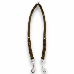Fettleder-Leinen Addon Luvin-Twin, Braun