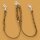 Fettleder-Leinen Addon Luvin-Twin, Cognac