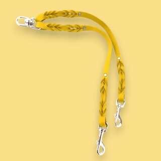Fettleder-Leinen Addon Luvin-Twin, Curry
