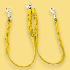 Fettleder-Leinen Addon Luvin-Twin, Curry