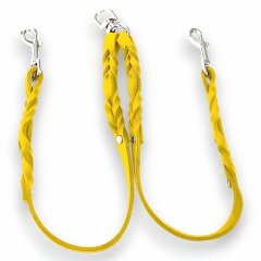 Fettleder-Leinen Addon Luvin-Twin, Curry