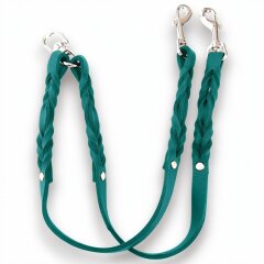 Fettleder-Leinen Addon Luvin-Twin, Aquamarine