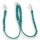 Fettleder-Leinen Addon Luvin-Twin, Aquamarine