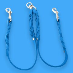 Fettleder-Leinen Addon Luvin-Twin, Azurblau