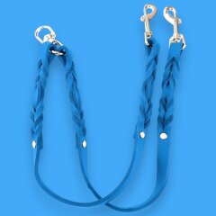Fettleder-Leinen Addon Luvin-Twin, Azurblau