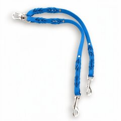 Fettleder-Leinen Addon Luvin-Twin, Azurblau