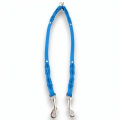 Fettleder-Leinen Addon Luvin-Twin, Azurblau