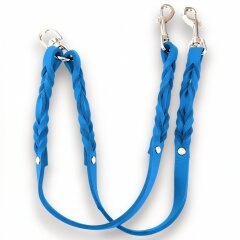 Fettleder-Leinen Addon Luvin-Twin, Azurblau
