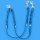 Fettleder-Leinen Addon Luvin-Twin, Azurblau