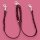 Fettleder-Leinen Addon Luvin-Twin, Bordeaux