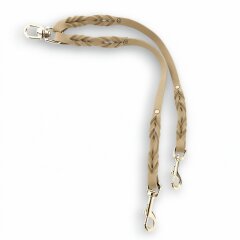 Fettleder-Leinen Addon Luvin-Twin, Camel