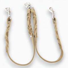 Fettleder-Leinen Addon Luvin-Twin, Camel