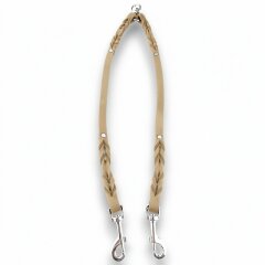 Fettleder-Leinen Addon Luvin-Twin, Camel