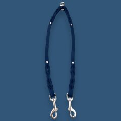 Fettleder-Leinen Addon Luvin-Twin, Dunkelblau