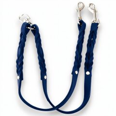 Fettleder-Leinen Addon Luvin-Twin, Dunkelblau