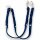 Fettleder-Leinen Addon Luvin-Twin, Dunkelblau