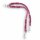 Fettleder-Leinen Addon Luvin-Twin, Fuchsia