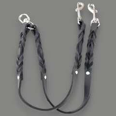 Fettleder-Leinen Addon Luvin-Twin, Grau