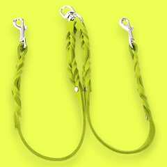 Fettleder-Leinen Addon Luvin-Twin, Limette