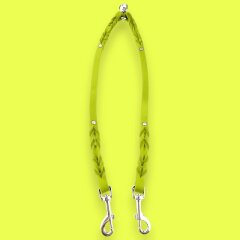 Fettleder-Leinen Addon Luvin-Twin, Limette