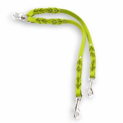 Fettleder-Leinen Addon Luvin-Twin, Limette