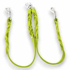 Fettleder-Leinen Addon Luvin-Twin, Limette