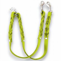 Fettleder-Leinen Addon Luvin-Twin, Limette